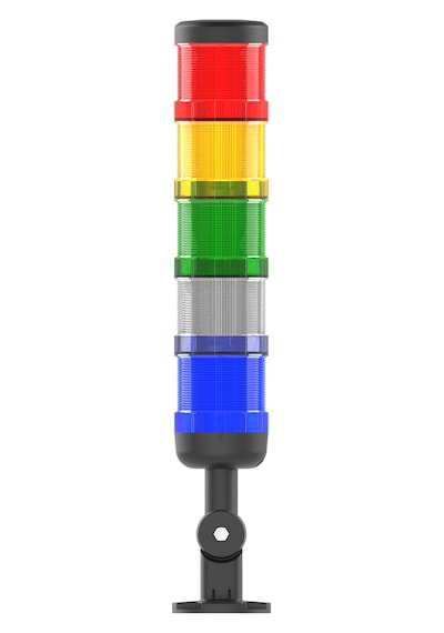 Mesan Ø66 5 Kat Modüler Işıklı Kolon Multi Led Devrilme Aparatlı 24vac/dc Ms 82650.1.3.2.5.24vac/dc