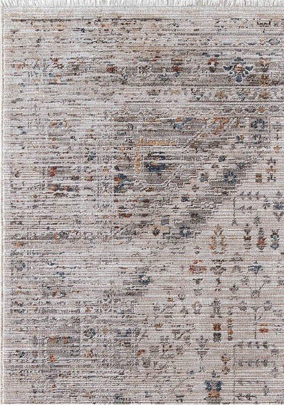 Indiana Etnik Desenli Vintage Eskitme Görünümlü Modern Halı In03 Multi Bej