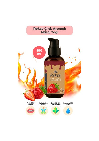 Tatlı Kaçamak: Unisex Ve Erotik Çilek Aromalı Masaj Yağı 100 Ml - 636334036