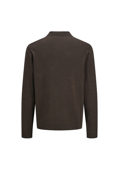 Jack & Jones Jjemıl Triko Yarım Fermuarlı Kazak 12268210 Kahverengi