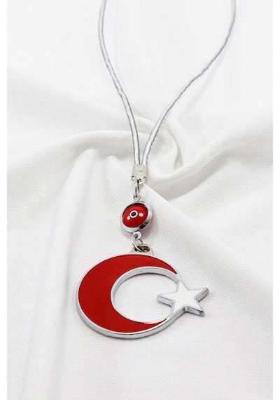 Çerçeveli Nazar Boncuklu Ay Yıldız Araba Dikiz Ayna Süsü, Yeni Ar