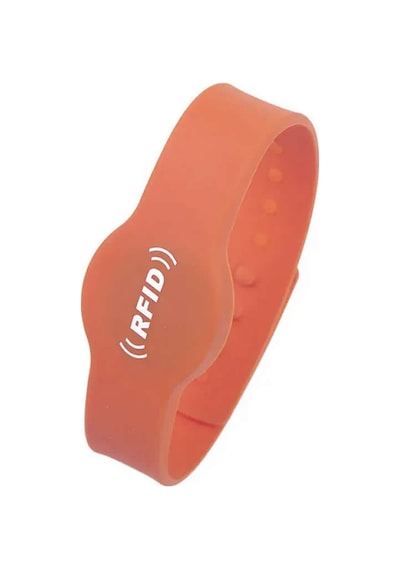13.56mhz Rfid Manyetik Bileklik Kırmızı Su Geçirmez Silikon Proximity Göstergeç 13.56 Mhz Kapı Geçiş