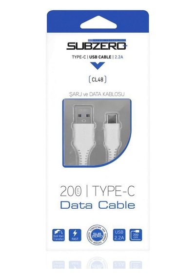Subzero Cl48 Typ-c Hızlı Şarj Ve Data Kablosu 2,4a /2m 1