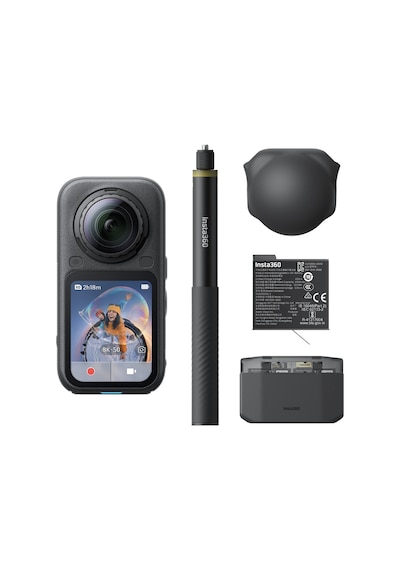 Insta360 X6 360 Aksiyon Kamerası Essentials Bundle Siyah