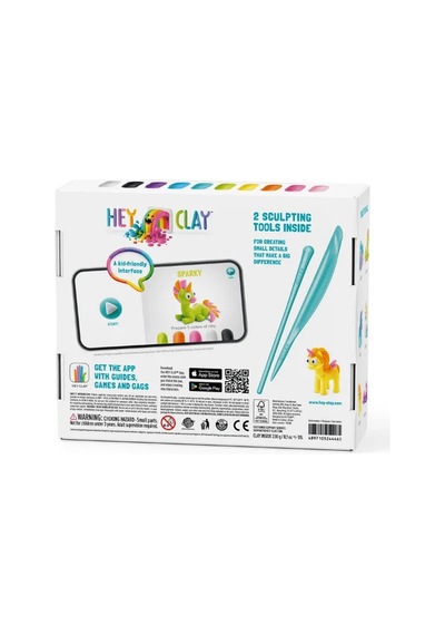 Hey Clay Yaratıcı Kil Seti - Rainbow Unicorns Çok  Renkli