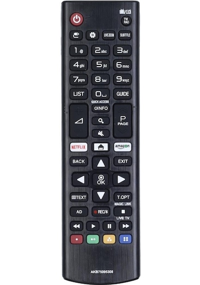 Tunex LG Uyumlu Netflix Amazon Tuşlu Led Tv Kumanda HLG417 Tr-504