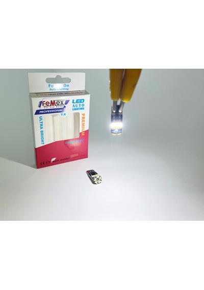 Femex Premium Beyaz T10 15smd 4014chipset Yassı Led Ampul Aktif Canbus