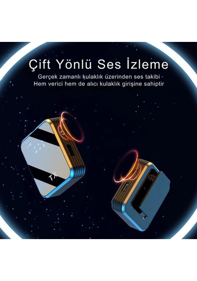 Shopytech Kablosuz 4 Ü 1 Arada Yaka Mikrofonu Type-c Lightning 3.5mm Uyumlu Gürültü Azaltmalı Telefo