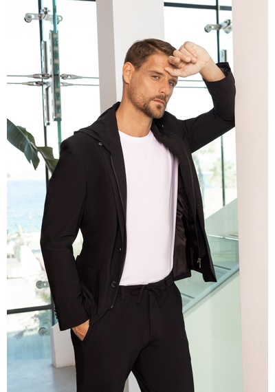 Morven Erkek Siyah Polyamide Torba Cep Kapüşonlu Slim Fit Mono Yaka Spor Takım Elbise 24ms001009001 Siyah Morven Erkek Siyah Polyamide Torba Cep Kapüşonlu Slim Fit Mono Yaka Spor Takım Elbise 24ms001009001 Siyah