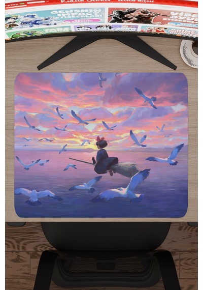 Kiki's Delivery Service Anime V5 - 48x40 Xl Gaming Kauçuk Kaymaz Taban Mouse Pad Fare Altlığı