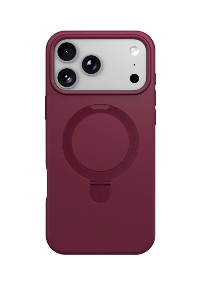 Zenviya21 Newface Apple İphone 18 Pro Regal Magsafe Standlı Kapak - Bordo Zenya785 renkli