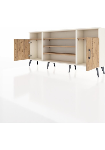 Arges Konsol 5 Raflı 2 Kapaklı 176x30x83 Aytaşı-çam/çam Çam/çam Arges Konsol 5 Raflı 2 Kapaklı 176x30x83 Aytaşı-çam/çam Çam/çam