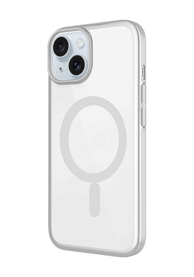 Apple Uyumlu iPhone  15 Plus Kılıf Wireless Şarj Özellikli Sert Pc Zore Mat Riksos Magsafe Kapak