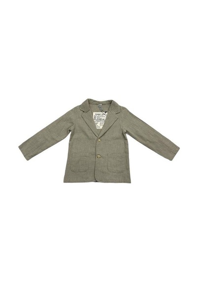 Nanica Kids Erkek Çocuk Cepli Keten Ceket-14576 Yeşil
