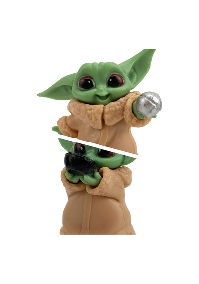 The Mandalorian Baby Yoda Grogu Bebek Yoda Aksiyon Figür Oyuncak Seti 3 Yoda Figürü Bir Arada Set D