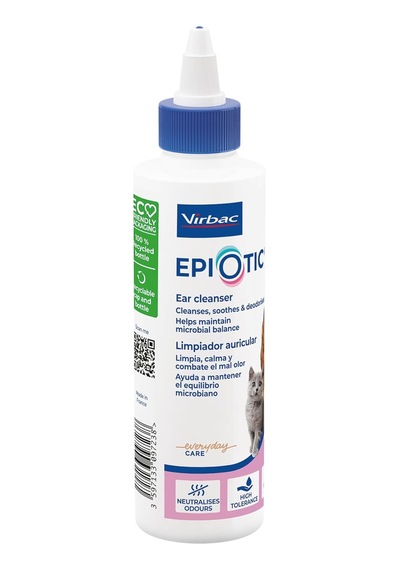 - Köpekler Ve Kediler Epi Otic 125ml İçin Kulaklık Temizleme Çözümü