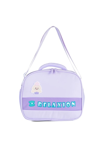 Relaxion Rlx-1815 3'lü Set Çocuk İlkokul Çantası Kalemlikli Beslenme Çantalı Sırt Çantası Lila