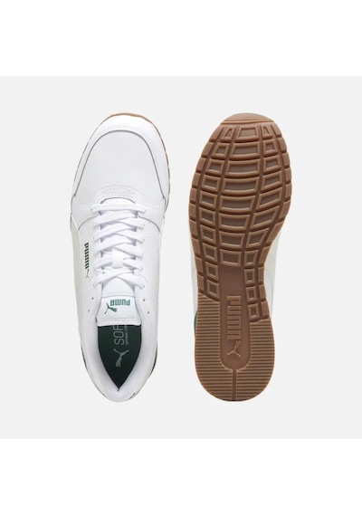 Puma 384855 22 St Runner V3 L Erkek Sneakers Ayakkabı Beyaz Yeşil Beyaz - Yeşil