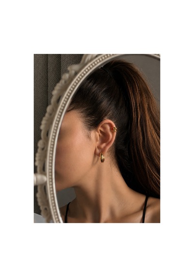 Démila Premium Orion Gold Earcuff Altın Altın