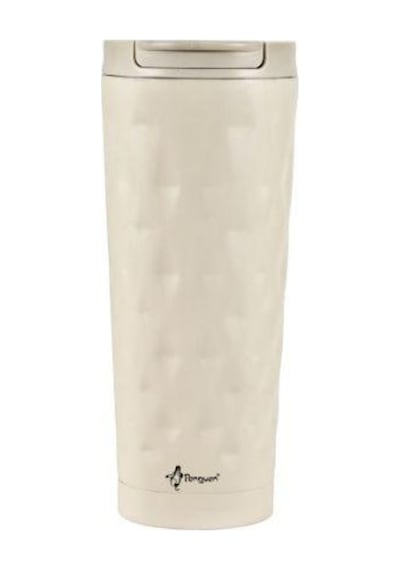 500 Ml Çift Katlı Paslanmaz Çelik Mug Termos Renkli - Beyaz Beyaz