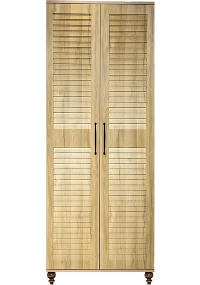 Pera Wood 2 Kapaklı Dolap Riviera Renk Mdf Gürgen Ağacı Ayaklı Diğer