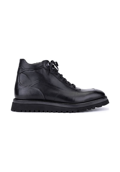 Tamer Tanca Erkek Hakiki Deri Siyah Casual Bot 537 3820 Erk Bot Sk25-26 Sıyah Dr Siyah