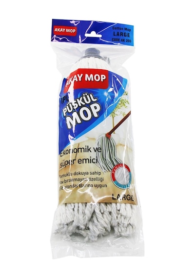 Large Örgülü İpli Püskül Pamuk Mop Bx40 Diğer