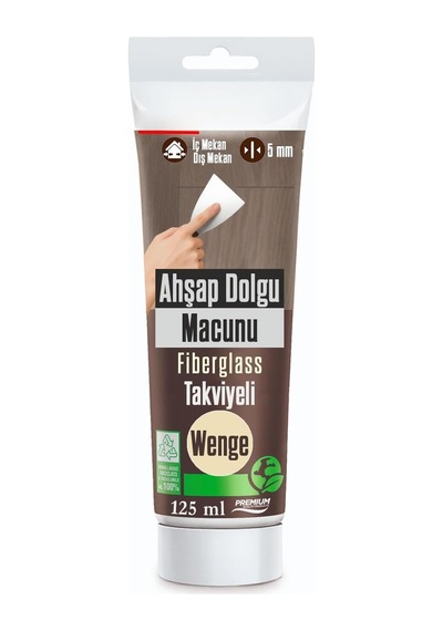 Venge Renk Ahşap Parke Tamir Macunu Mobilya Masa Dolgu Çatlak Çizik Giderici 125 Ml Kullanıma Hazır