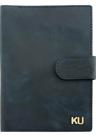 A5 Defter Ve Ajanda Kılıfı - %100 Rainbow Deri - Ko10001 - Lacivert Lacivert