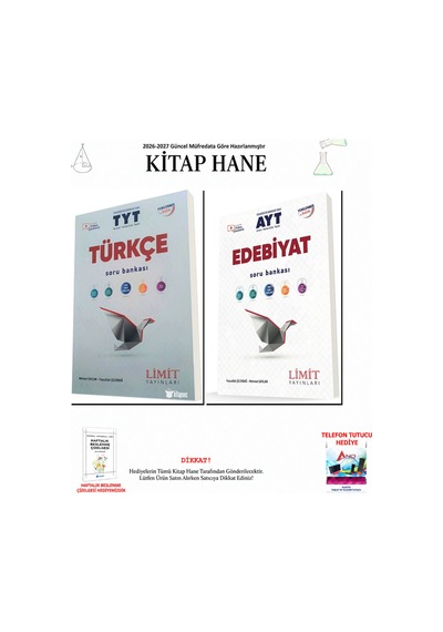 Limit Tyt Ayt Türkçe Ve Edebiyat Soru Bankası 2 Kitap Seti
