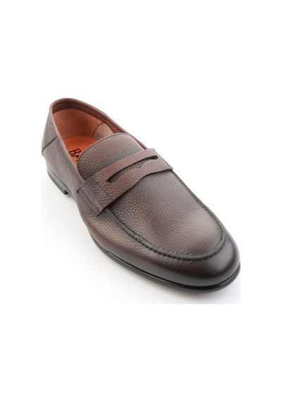Kahve Hakiki Deri Erkek Loafer Ayakkabı E01648367040