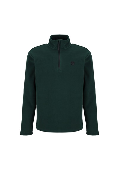 Discovery Expedition D5wm-swt3300 Yeşil Fermuarlı Basic Erkek Polar Sweatshırt Koyu Yeşil