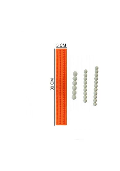 Şeker Hamur Kalıbı Silikon İnci Zincir 5 30 Cm