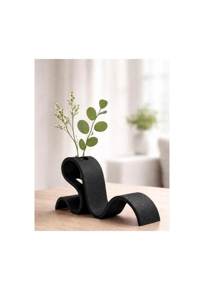 Bii Flow Modern Kıvrımlı Dekoratif Kitap Tutucu Stand Ev Aksesuarları 23x13 Cm