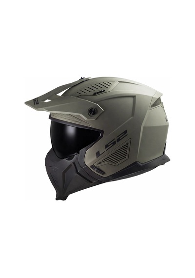 Ls2 Drıfter Mat Olıve Siyah Vizör Kask Yeşil
