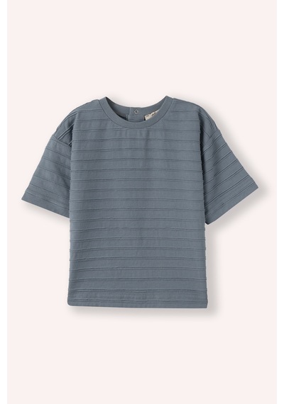 Panço Erkek Çocuk Kısa Kollu T-shirt İndigo