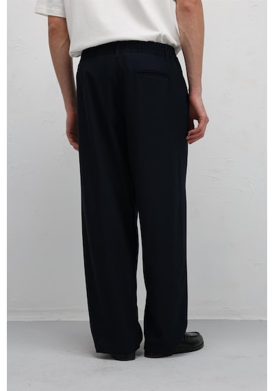 Vamos Baggy Fit Kumaş Pantolon 30-795-1 Lacivert