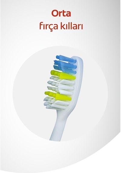 Colgate Extra Clean Dil Temizleyicili Arka Dişlere Uzanan Orta Diş Fırçası 3'lü Ekonomik Pake