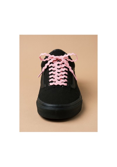 Last İcon Last Icon Pembe Zikzak Dalgalı Örgü Bağcık 120 Cm Sneaker Ve Keten Ayakkabı İçin