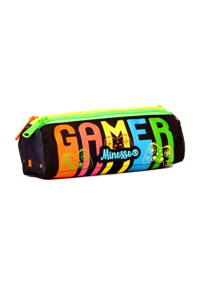 Gamer Erkek Çocuk İlkokul Kalem Çantası 6009 Füme