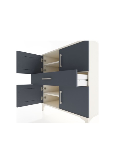Hyperion Şifonyer 3 Raflı Tek Çekmeceli 4 Kapaklı 88x44x96 Ay... Aytaşı Hyperion Şifonyer 3 Raflı Tek Çekmeceli 4 Kapaklı 88x44x96 Ay... Aytaşı
