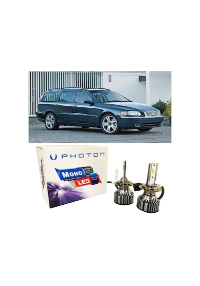 Volvo V70 Led Xenon Kısa Far Ampulü H7 Mono Yeni Seri Beyaz 2004-2008