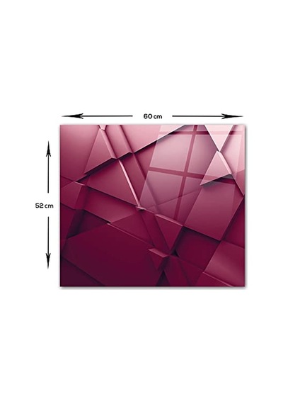 Decorıta Asil Bordo / Ocak Arkası Koruyucu 52cm X 60cm Diğer