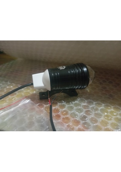 Siyah Sis Farı Mini 3 Modlu Beyaz Çakar 1 Adet