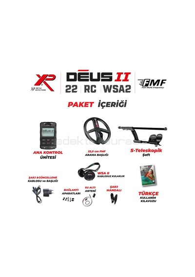 Deus 2 22,5cm Fmf Başlık,ana Kontrol Ünitesi,wsa2 Kulaklık