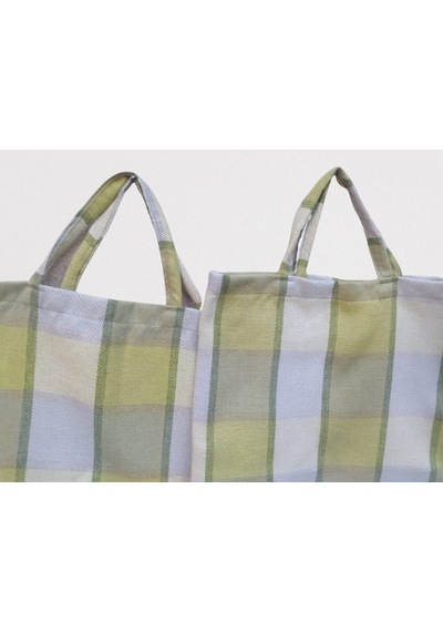 Bengi Ticaret PAZAR ÇANTA 2 adet Döşemelik KumaşDama  Kareli Desen 30 kg Taşıma Kapasite Kutuda sevk El yapım