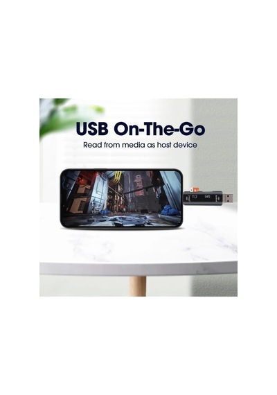 A-5068 Type-c To Usb 3.0 Flash Otg Veri Aktarım Sd Tak Çalıştır Kart Okuyucu Çevirici X 2 Adet
