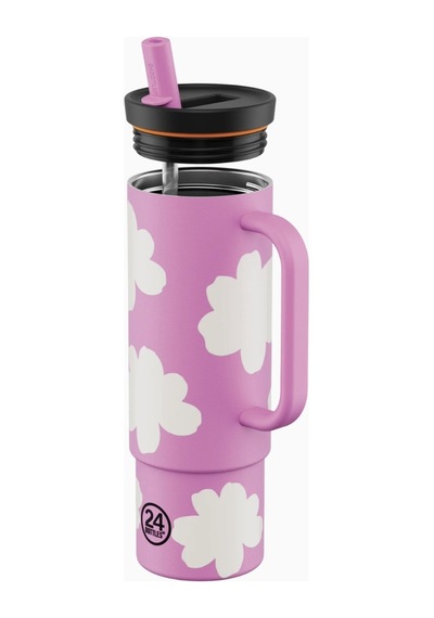 Straw Cup Daydreaming Pink Pipetli Paslanmaz Çelik Termos 800 Ml Pembe