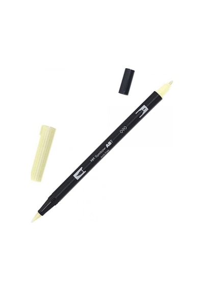 Ab-t Dual Brush Pen Grafik Kalemi - Baby Yellow