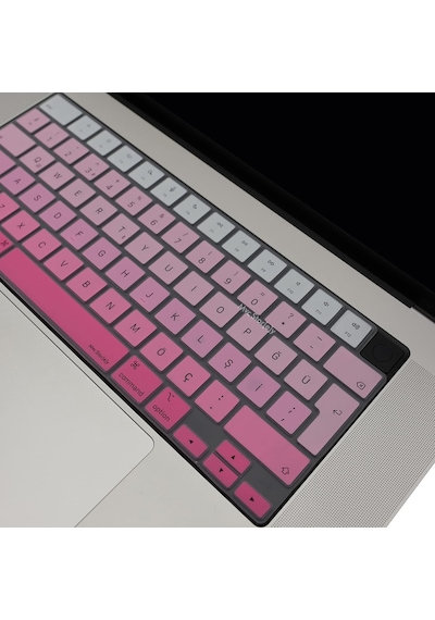 Apple Uyumlu MacBook Klavye Koruyucu Türkçe Q Baskılı Uk-ters L- Enter Tipi Air 13,6-15,3inç- Pro 14,2-16,2i